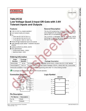 74ALVC32MTC datasheet  